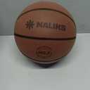Silent Basketball Size 7 (29.5")  Grooved Airless Indoor Basketball for Quiet Dribbling and Indoor Training, Pro PU Foam Ball  Real Feel Higher Bounce Quieter (Orange)