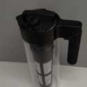 Takeya Glass Cold Brew Coffee Maker for Iced Coffee, Airtight Pitcher, Premium Quality, 2 Quart, Black Lid and Handle