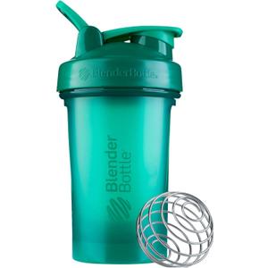 2 x BlenderBottle Classic V2 Shaker Bottle Perfect for Protein Shakes and Pre Workout, 20-Ounce, Emerald Green