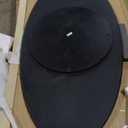 Lirago Modern Black Solid Wood 67 in. Pedestal Dining Table Seats 6