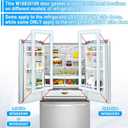 Upgraded W10830189 Refrigerator Door Seal Replacement Compatible with KitchenAid Kenmore Whirlpool Fridge Door Gasket WRF535SMBM00 GX5SHDXVQ00 Refrigerator French Door Seal W10137006 W10163894 White
