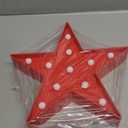 LED Marquee Star Signs Night Lights, Battery Operated Star Shaped Desk Table Lamp for Kids, Baby, Child, Girl Gift, Nursery Room, Wall Decor-Star(Red)