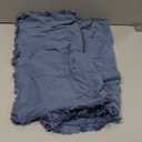 MIULEE Decorative Throw Pillow Covers Neutral Linen Fringe Throw Pillows Set of 2 Blue Ashes Boho Farmhouse Cushion Covers with Tassels for Couch Sofa Bed Home Spring Decor 18x18 Inch