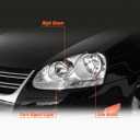 for 2005-2010 VW Jetta Type Headlights Assembly Chrome Pair
