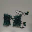 Novelty Lights 13.5 Feet 35 Bulb Clear Mini Light String on Green Wire, Non-Connectable Incandescent Fairy Lights for Bottles and Crafts, 4" Bulb Spacing, 24" Lead, Stackable Fused Plug