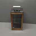 Fink TOLEDO lantern, glass, brown, 43 cm