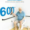 Grab Bar Bundle for ADA Compliance, Matte Black Stainless Steel 1.5" Diameter 3-Piece Set (18", 36", 42") for Commercial Restrooms & Shower Safety Bars for Seniors