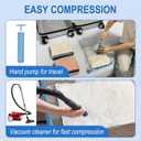 Fygrip Vacuum Storage Bags with Hand Pump, Plastic Packaging Bags, 80% Space Saver Vacuum Seal Bags for Clothing, Travel Lugggage, Blankets, Comforters, 20 Combo