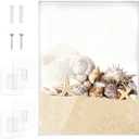 8.8 x 11.4 Inch Acrylic Seashell Display Box, Wall Mount Sea Shell Holder Acrylic Shadow Box Frame for Shells, 3D Floating Display Case, Clear