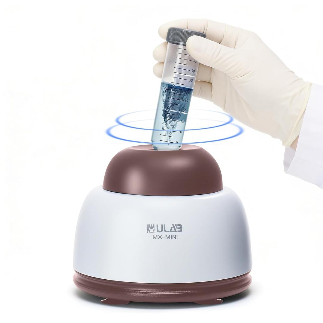 ULAB Mini Vortex Mixer with Touch Function,Nail Polish,Eyelash Adhesives and Acrylic Paints Mixing, Lab Vortexer for Centrifuge Tubes and Test Tubes, US Plug, UMP1011