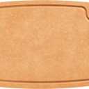 Cutting Board for Kitchen, 17.3x12.8Inch Wood Fiber Composite Cutting Board with Juice Groove and Non-slip Feet, Dishwasher Safe, Knife-Friendly Chopping Board for Meat, Bread, Fruit, Wooden
