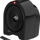 Vornado Velocity 5R (2026) Space Heater, Digital Thermostat, Black
Remote, LED Touch Controls, Locking Controls, 1-12 Hour Timer, Automatic Climate Control, Powerful Heater for Bedroom