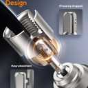 2 x PVC Pipe Threader Threading Tool - Integrated Internal & External Pipe Threading Tool Dual-Function Pipe Threading Cutting Tool for 1/2" & 3/4" PVC/Plastic Pipes for Repair and Irrigation