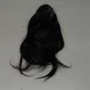 Hair Toppers for Women Real Human Hair,360°3D Big Basement Cover Topper for Women with Thinning Crown with Wispy Clip in Bangs Realistic Scalp (1B, 3D Wispy Bangs 14INCH)