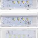 W10515058 1Pc & W10515057 2Pcs Refrigerator LED Light Control Board With Cover, Light Module Replacement Compatible With Whirlpool, Kenmore, Maytag