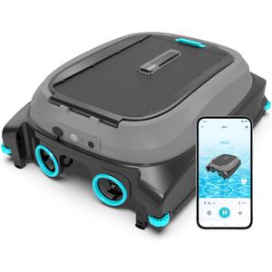 [2026 NEW] BRINBO SK01 Solar Pool Skimmer Robot with APP, Black Blue
Auto Surface Cleaning, 24/7 Cleaning, Dual Charging Modes, Obstacle Avoidance, Large Filter, Ideal for Most Pool Surfaces