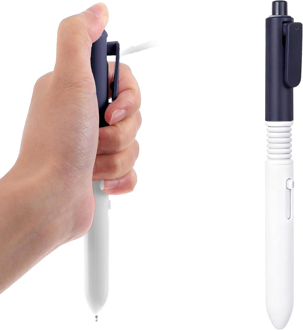 5 x Pen that Sprays Water, Water Spary Toy Pen, 2 in 1 Funny Prank Retractable Pens for Pranks and Tricks, Writing and Spraying, Blue