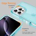 Compatible with iPhone 16 Pro Case with HD Screen Protector, Heavy Duty Shockproof [3 in 1] Clear Phone Cases for iPhone 16 Pro 6.3" (Blue)