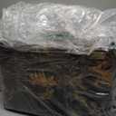 Weatherproof Heated Cat House for Outdoor in Winter, Heated Cat Bed Kitty Shelter with Cat Heating Pad, Insulated & Safe Escape Door, Warm House for Outside Stray Cat (Leaf Color, 12"x16"x16")