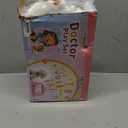 Meland Toy Doctor Kit for Girls - Pretend Play Doctor Set with Carrying Case,Stethoscope Toy & Dress Up Costume - Doctor Play Set for Girls Toddlers Ages 3 4 5 6 Year Old for Role Play Gift