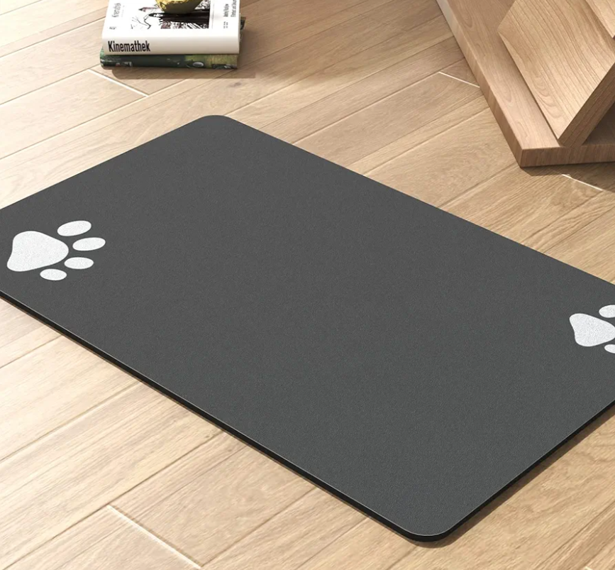 Pet Feeding Mat-Absorbent Dog Mat for Food 36x24"