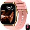 Zreal Smart Watch for Women with Bluetooth Calls & Text, 2.1" HD Large Screen Health & Fitness Tracker for Android & iPhone, Heart Rate & Sleep Monitor, 7-Day Battery, IP68 Waterproof Activity Watch (Pink)
