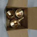 Uenede 3PCS LF Brass 1/2 Inch PEX Barb to 3/4 NPT Female with Drop Ear 90 Degree Elbow Coupling Pipe Crimp Fitting