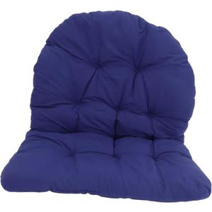 Hanging Basket Seat Cushion Egg Swing Chair Pad Washable Outdoor Lounge Chair Set (Dark Blue)