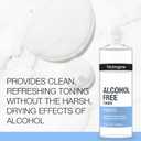4 x Neutrogena Alcohol-Free Gentle Daily Facial Toner, Fragrance-Free to Tone & Refresh Skin, Gently Removes Impurities & Reconditions Skin, Hypoallergenic, 8 fl. oz