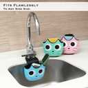 Juju Kitty Sink Drain Basket - Kitchen Sink Strainer Basket - Colander for Kitchen Food Strainer - Drainer for Food Strainers for Kitchen (Blue)