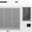 LG 18,000 BTU Window Air Conditioner with Heat, 230/208V, Cools 1,000 Sq.Ft. for Bedroom, Living Room, Basement, Apartment, with Remote, 2 Speeds, 24-Hour Timer, White