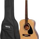 VEKTO 43 Inch Acoustic Guitar Gig Bag for 41/ 42" Guitars, 900D Waterproof Oxford, 10mm (0.4") Padded Soft Case with Neck Strap, Reinforced Bottom, Dual Adjustable Backpack Straps, Black