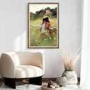 24x36 Frame, Vintage 24 x 36 Picture Frame, Classic Ornate Embossed Decorative Poster Frame for Art Prints, Posters, Photos, Home Wall Decor & Gallery Display, Brown, 24x36in