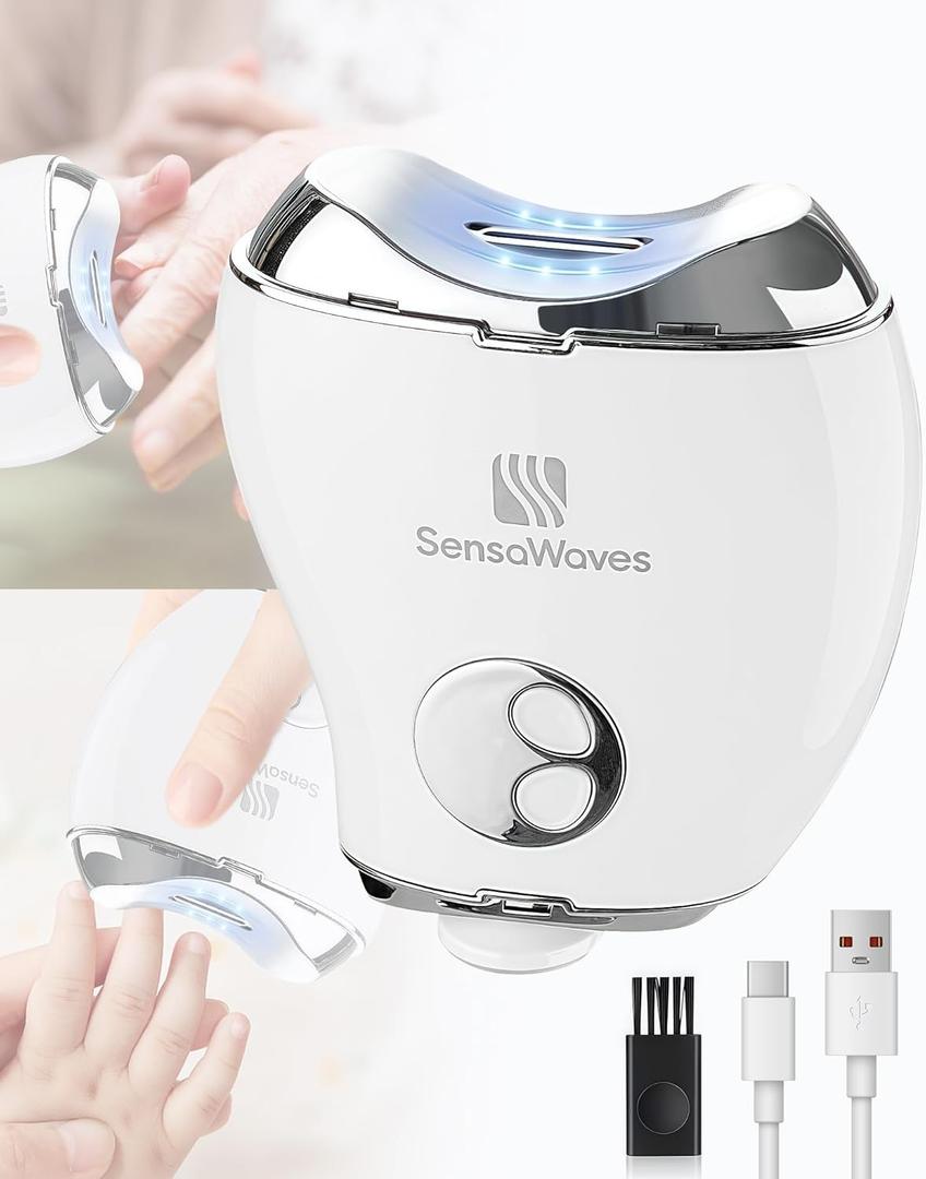 Electric Nail Clipper with Nail File, Rechargeable Automatic Fingernail Clipper with Nail Debris Storage & 3 Speed Settings, Electric Nail Trimmer with LED Display for Adults, Kids