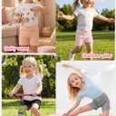 Ruisita 6 Packs Toddler and Girls Ruffled Shorts Kids Bike Cartwheel Shorts Under Dress Dance Short (8-10 Years, Black, Grey, Complexion, Pink, White, Light Pink)