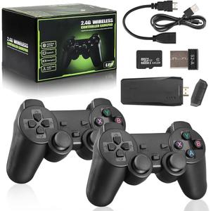 Retro Gaming Console, Plug and Play Video Game, Nostalgia StickGame, Wireless Retro Play Game Console Built in 20000+ Games, 4K HDMI Output, 9 Classic Emulators, with Dual 2.4G Wireless Controlle