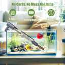 Cordless Aquarium Gravel Cleaner Vacuum: 6-in-1 Electric Fish Tank Cleaner, 36W Rechargeable & 650GPH Strong Suction Automatic Water Changer, Touch Control, Fits 5150 Gallon Tanks