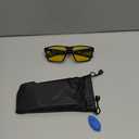 Titan Gaming Glasses, Blue Light Blocking, Night Driving Glasses for Men, Computer Protection, Gift for Gamers (Black)