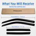 Window Rain Guards Compatible with 2007-2011 Honda CRV 2008 2009 2010 CR-V 4PCs Side Wind Deflectors