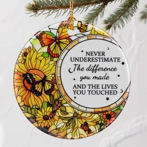 Christmas Ornaments, Going Away, Goodbye, Farewell Gifts for Coworkers - Retirement, Coworker Leaving Gifts for Women, Men - Leaving Job, Moving Away Presents for Friends, Boss, Work Bestie - Design L