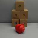 6 Pack Plastic Piggy Bank Pig Money Bank Kids Gifts Back to School Supplies Cute Coin Girls Boys Saving Money Box Children Toy for Birthday, Baby Shower(6 x 4.8 x 5.4 inch, Colorful)