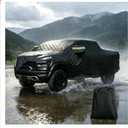 Hail Protector Truck Cover Compatible with for Ford F150 250/Chevy Silverado/GMC Sierra/Dodge Ram 1500/Toyota TundraTruck Length Up to 242" with Zipper Door