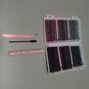 Lash Clusters Kit 708Pcs Individual Cluster Lash Extensions Kit 30D+40D+50D+60D+80D+100D Wispy Eyelash Clusters with Lash Bond and Seal and Tweezers 10-16mm 6 Styles Mix Lashes Clusters Kit