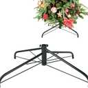 CCINEE Metal Christmas Tree Stand, Universal Folding Xmas Tree Stand 23.6 Inch Replacement Tree Stand Base for 3 Ft to 8 Ft Christmas Artificial Trees Fake Tree,Green