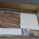 INHABIT UNION Round End Table, 2-Tier Side Table with Storage Shelf for Small Spaces, Nightstand for Living Room, Bedroom, Metal Frame & Wood Top, Walnut