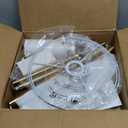 Tall Floor Lamp for Living Room,65'' Modern Standing Lamps with 9W LED Bulb,Elegant Floor Light with Fabric Shade,Gold Tall Lamp for Bedroom Office Study Room Corner Dining Room