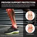 Welnove Ankle Brace: Ankle Stabilizer Brace for Women & Men, Ankle Support Sprained for Achilles,Tendon,Sprain,Injury Recovery, Comfortable Compression & Breathable Design (M, J-shaped plate)