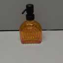 Glass Kitchen Soap Dispenser Bathroom, 9 Oz, Refillable Liquid Modern Soap Dispenser for Hand Soap, Lotion Dispensers Bottle - Home, Commercial Countertop Decor. (Orange)