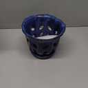 6 Inch Plant Pot - Ceramic Planter for Outdoor Plants Indoor Plant Pot with Drainage Holes and Saucer Succulent Pot Modern Round Flower Pot for House Room Decor Blue