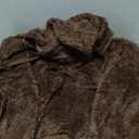 ReachMe Womens Oversized Sherpa Pullover Hoodie with Pockets Fuzzy Fleece Sweatshirt Plaid Fluffy Jacket Coat Size M